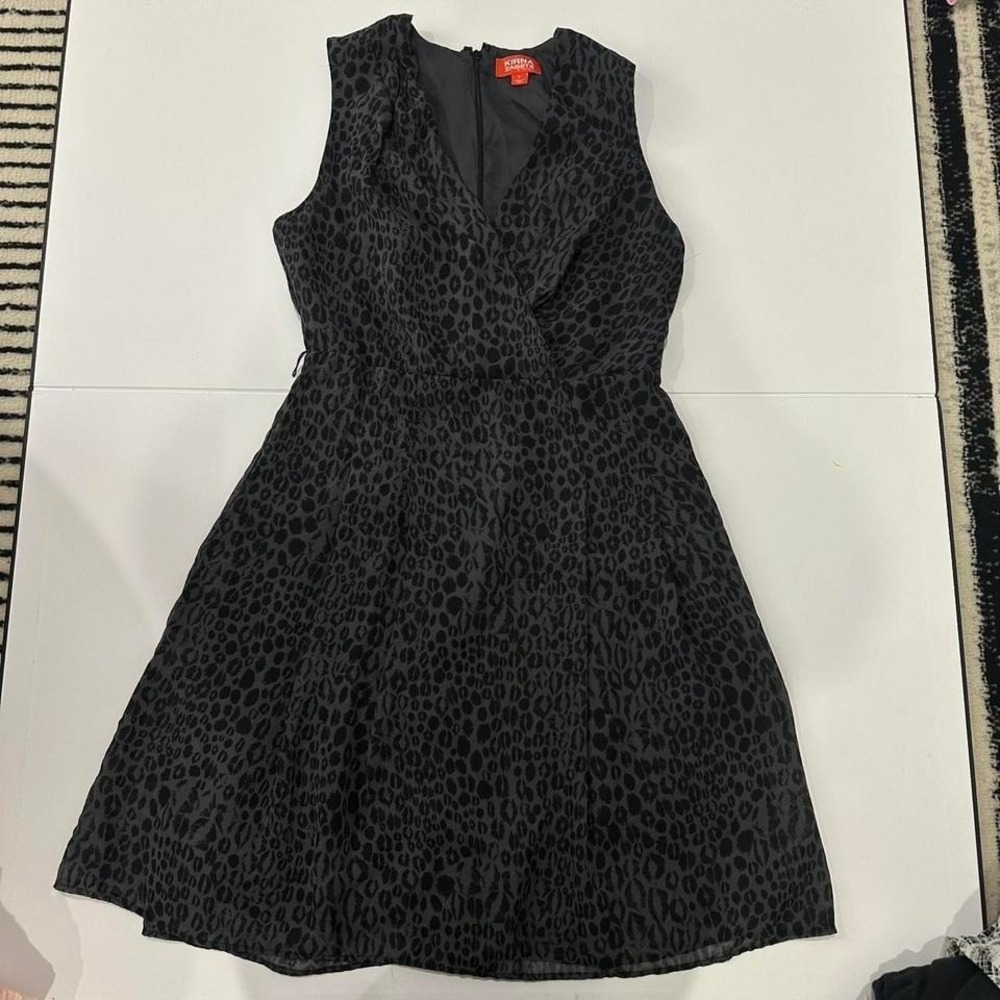 Black Cheetah Print Dress